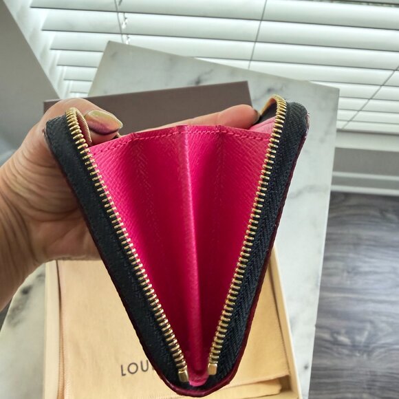 Louis Vuitton Monogram Multicolor Zippy Coin Purse Black Pink Full Set EUC - Picture 11 of 13